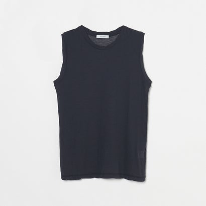 エリオポール HELIOPOLE SHEER COTTON SLEEVELESS TEE （ブラック）｜詳細画像