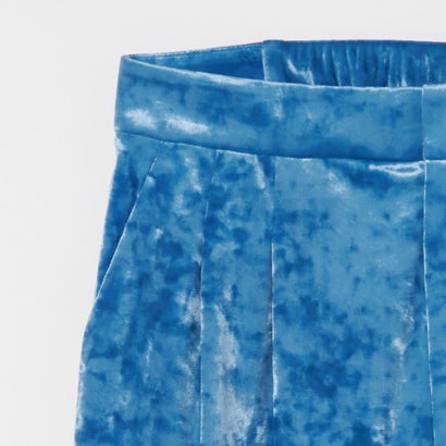 エリオポール HELIOPOLE STRETCH VELOUR TUCK PANTS （ブルー系）｜詳細画像