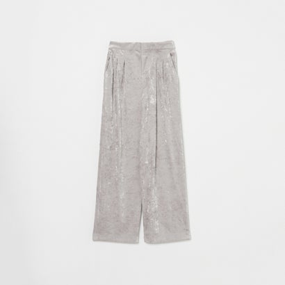 エリオポール HELIOPOLE STRETCH VELOUR TUCK PANTS （ブルー系）｜詳細画像