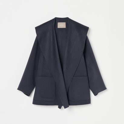 エリオポール HELIOPOLE WOOL RIVER SHAWL COLLAR COAT （ライトグレー）｜詳細画像