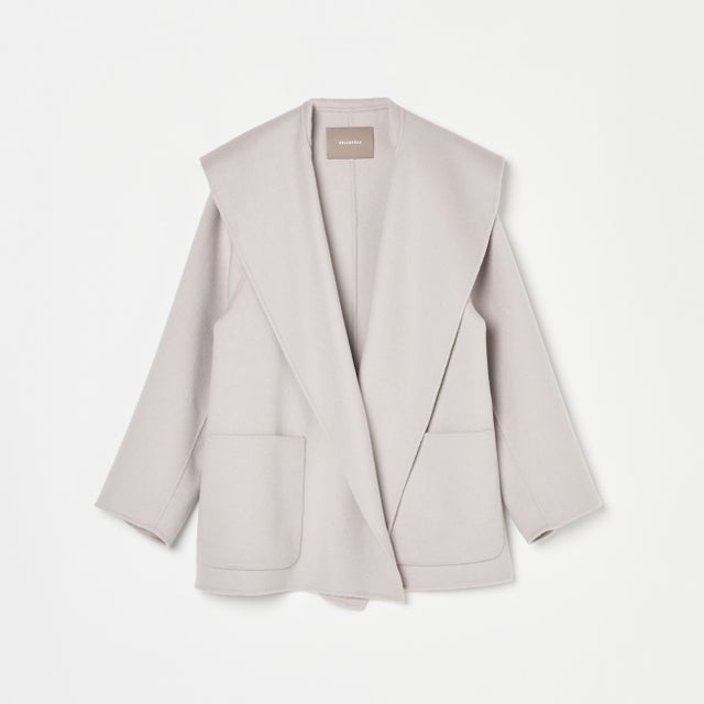WOOL RIVER SHAWL COLLAR COAT （ライトグレー）