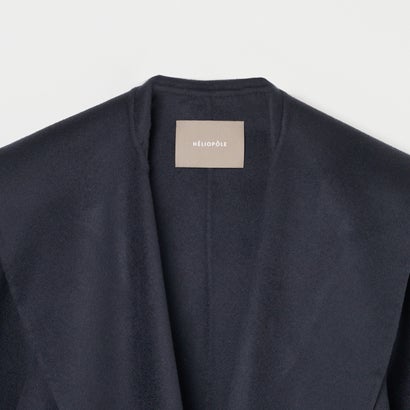 エリオポール HELIOPOLE WOOL RIVER SHAWL COLLAR COAT （ネイビー）｜詳細画像
