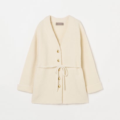 エリオポール HELIOPOLE HERRINGBONE KNIT JACKET （アイボリー）｜詳細画像