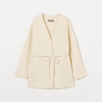 エリオポール HELIOPOLE HERRINGBONE KNIT JACKET （アイボリー）｜詳細画像