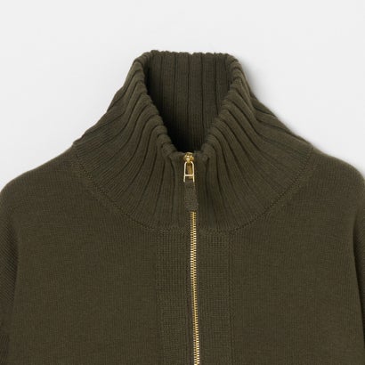 エリオポール HELIOPOLE MIDDLE GAUGE KNIT PULLOVER （オリーブ）｜詳細画像