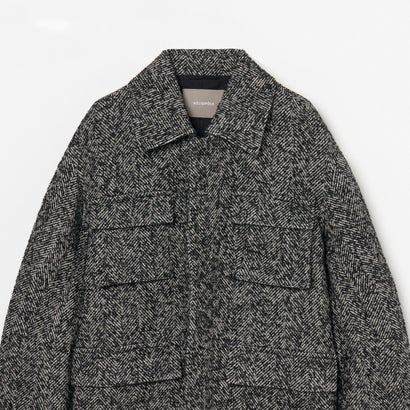 エリオポール HELIOPOLE LOOP TWEED HERRINGBONE BLOUSON （モノトーン系）｜詳細画像