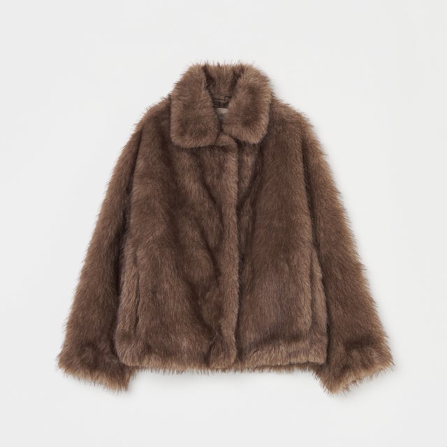 MINK LIKE FUR BLOUSON （ダークブラウン）