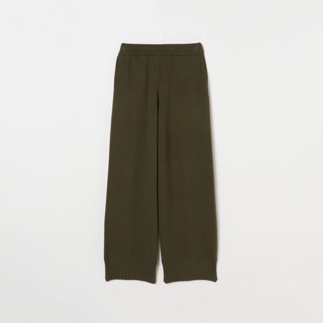 MIDDLE GAUGE KNIT PANTS （オリーブ）