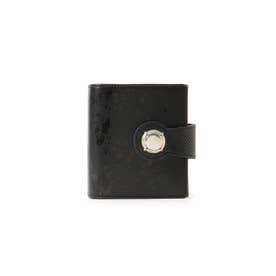 SALUTE(サルーテ) 薄型二つ折財布 (ブラック)