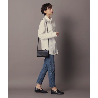 【アクセサリー】クラッチバッグ ウォレットショルダーバッグ （ストラップ付き） レザー 2WAY 本革 （グレーベージュ(111)）｜詳細画像