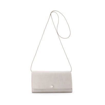 【アクセサリー】クラッチバッグ ウォレットショルダーバッグ （ストラップ付き） レザー 2WAY 本革 （グレーベージュ(111)）｜詳細画像