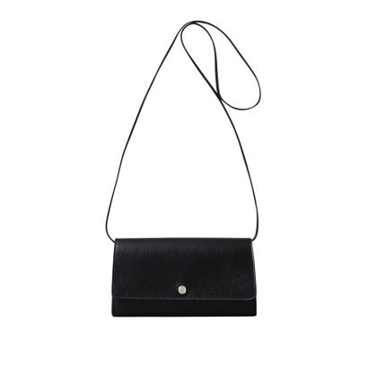 【アクセサリー】クラッチバッグ ウォレットショルダーバッグ （ストラップ付き） レザー 2WAY 本革 （グレーベージュ(111)）｜詳細画像