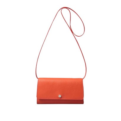 【アクセサリー】クラッチバッグ ウォレットショルダーバッグ （ストラップ付き） レザー 2WAY 本革 （グレーベージュ(111)）｜詳細画像