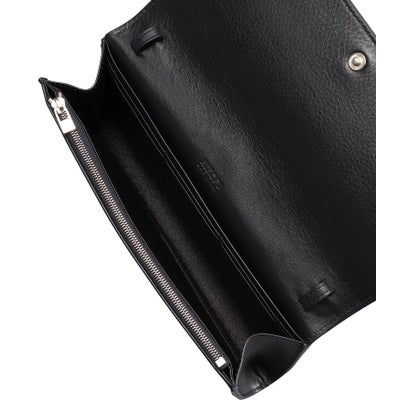 【アクセサリー】クラッチバッグ ウォレットショルダーバッグ （ストラップ付き） レザー 2WAY 本革 （グレーベージュ(111)）｜詳細画像
