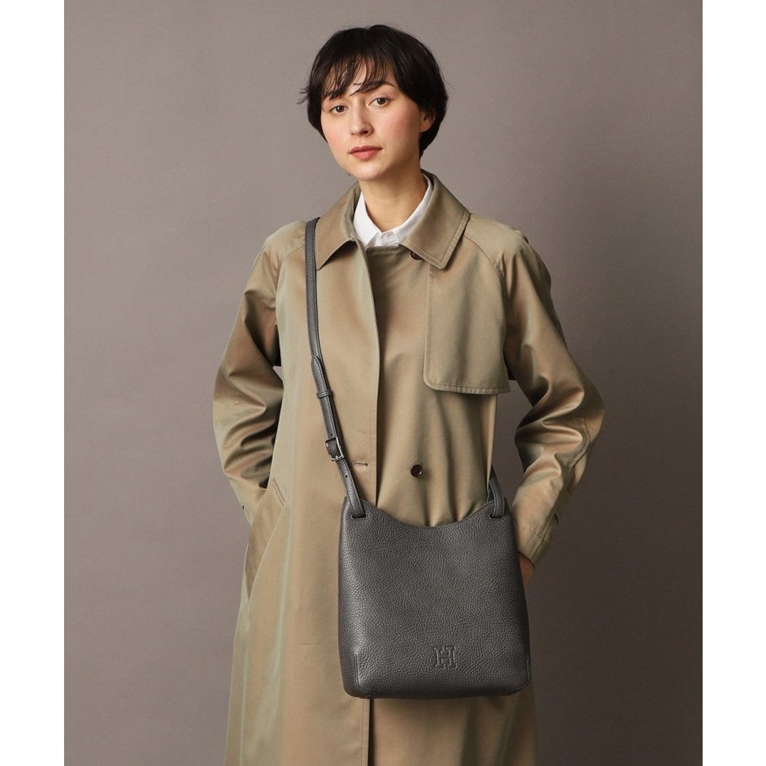 ヒロフ HIROFU 【エテルノ】レザーショルダーバッグ S 本革 
