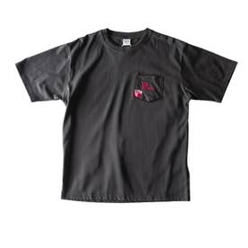 新品！試着のみfamiliar キャラクター刺繍 Tシャツ ジェネレス GENELESS tシャツ メンズ キャラクター 半袖 ポケT キャラT