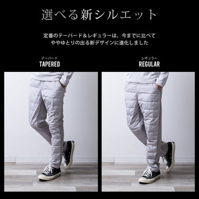 セットアップ メンズ ダウン パーカー パンツ 上下セット 裏起毛 ジャージ ダウンパーカー ダウンパンツ 暖かい セット テーパードパンツ イージーパンツ ゴムウエスト （11.Lグレー・テーパード）｜詳細画像