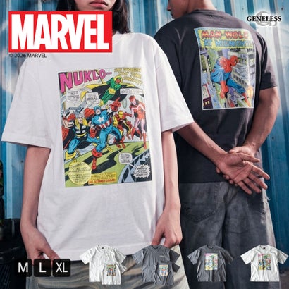 tシャツ 半袖 アメカジ 半袖tシャツ マーベル キャラクター Tシャツ ビンテージ クルーネック カジュアル シャツ カットソー 春夏 男女兼用 全4色 6277-6825｜詳細画像