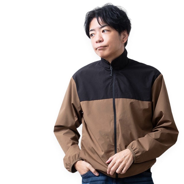 アウター 春 春服 秋 マウンテンパーカー スタンド フルジップ 耐水圧10000mm ウインドブレーカー ゴルフウェア 防寒 撥水 防風 秋冬 ストレッチ 防花粉 UPF30 （397.ベージュ×ブラック）