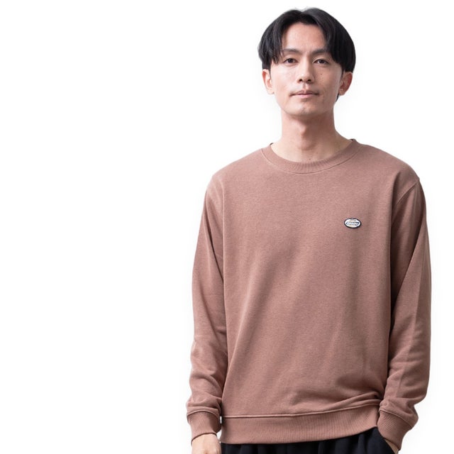 トレーナー スウェット ディッキーズ クルーネック ワッペン 長袖 裏毛 秋冬 GENUINE Dickies ストレッチ スエット 全4色 6473-9800 秋 冬 アメカジ （13.モカ）