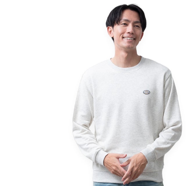 トレーナー スウェット ディッキーズ クルーネック ワッペン 長袖 裏毛 秋冬 GENUINE Dickies ストレッチ スエット 全4色 6473-9800 秋 冬 アメカジ （90.オートミール）