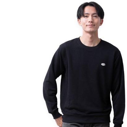 トレーナー スウェット ディッキーズ クルーネック ワッペン 長袖 裏毛 秋冬 GENUINE Dickies ストレッチ スエット 全4色 6473-9800 秋 冬 アメカジ （49.ブラック）｜詳細画像