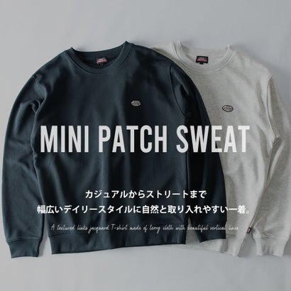 トレーナー スウェット ディッキーズ クルーネック ワッペン 長袖 裏毛 秋冬 GENUINE Dickies ストレッチ スエット 全4色 6473-9800 秋 冬 アメカジ （49.ブラック）｜詳細画像