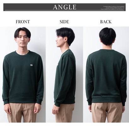 トレーナー スウェット ディッキーズ クルーネック ワッペン 長袖 裏毛 秋冬 GENUINE Dickies ストレッチ スエット 全4色 6473-9800 秋 冬 アメカジ （49.ブラック）｜詳細画像