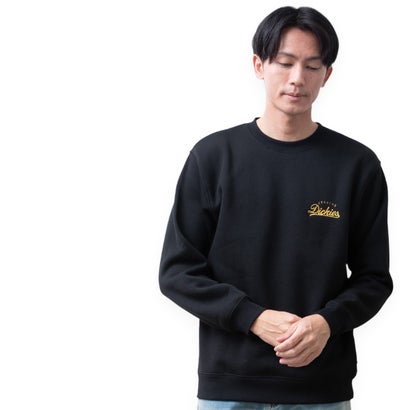 トレーナー スウェット ディッキーズ 長袖 裏起毛 秋冬 GENUINE Dickies クルーネック 刺繍 プリント 暖かい ロゴ スエット バックプリント アメカジ 全4色 （49.ブラック）｜詳細画像