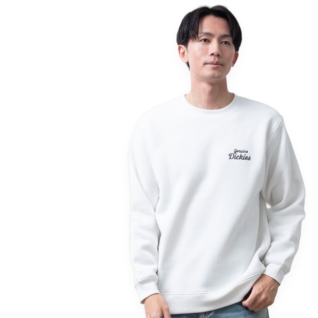 トレーナー スウェット GENUINE Dickies 刺繍 スエット クルーネック 裏起毛 長袖 ディッキーズ 暖かい プリント 秋冬 ロゴ バックプリント 全4色 （28.オフ）