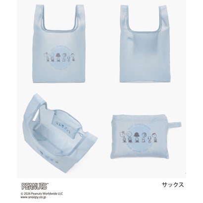 スヌーピー／お弁当バッグ エコバッグ バッグ 鞄 エコバック スヌーピー お弁当バッグ 折り畳みバッグ プリント ガーリー レディース （ボルドー）｜詳細画像