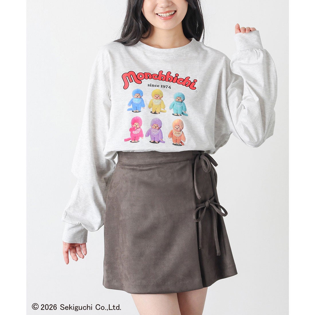 ハニーズ Honeys モンチッチ／ロンT トップス Tシャツ ロンT 長袖T