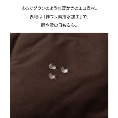 フードライトブルゾン アウター ファイバーダウン ジャンパー ブルゾン ジャケット ライトブルゾン 撥水加工 はっ水 キルティング レディース （ブラック）｜詳細画像