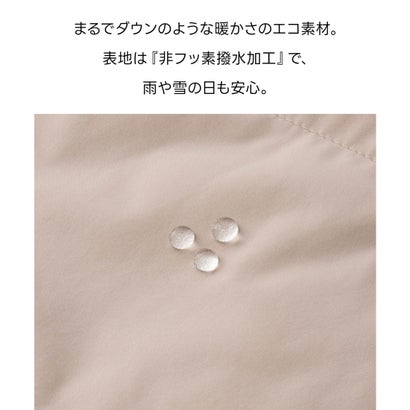 スタンドライトブルゾン アウター ファイバーダウン 大きいサイズ ジャンパー ブルゾン ジャケット ライトブルゾン 撥水加工 はっ水 レディース （ブラック）｜詳細画像