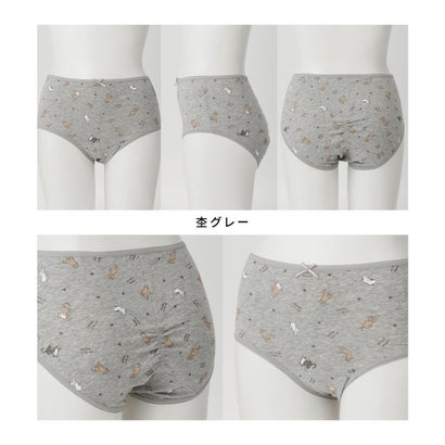 サニタリーショーツ（夜） 下着 アンダーウェア サニタリー ショーツ 抗菌 抗菌防臭 防臭 防水 パンツ 生理用 綿混 アニマル柄 レディース （コンボーダー）｜詳細画像