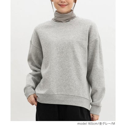 裏起毛ゆるスウェット トップス スウェット 長袖 男女兼用 ユニセックス ハニぽか あったか 大きいサイズ ゆったり クルーネック レディース （イエロー）｜詳細画像