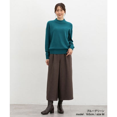 あったかハイネックニット トップス ニット セーター 長袖 ハニぽか あったか ウォッシャブル ダイナホット ハイネック レディース （ライトベージュ）｜詳細画像
