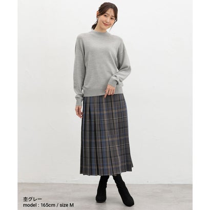 あったかハイネックニット トップス ニット セーター 長袖 ハニぽか あったか ウォッシャブル ダイナホット ハイネック レディース （ブルーグリーン）｜詳細画像