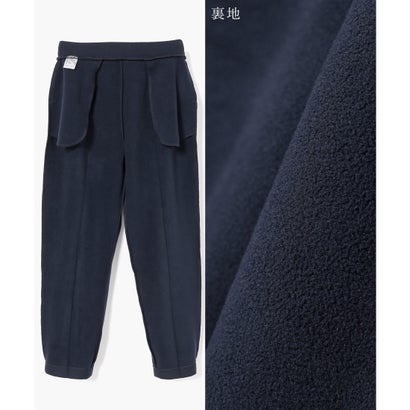 ウォームテーパードパンツ ボトムス パンツ テーパードパンツ Warmパンツ ロングパンツ 静電気軽減 抗菌防臭 センタープレス レディース （ネイビー）｜詳細画像
