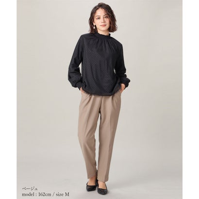 ウォームテーパードパンツ ボトムス パンツ テーパードパンツ Warmパンツ ロングパンツ 静電気軽減 抗菌防臭 センタープレス レディース （ベージュ）｜詳細画像