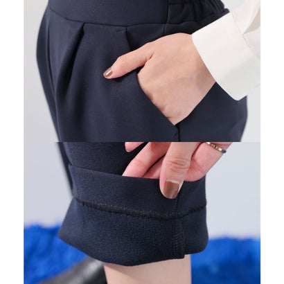 ウォームテーパードパンツ ボトムス パンツ テーパードパンツ Warmパンツ ロングパンツ 静電気軽減 抗菌防臭 センタープレス レディース （ベージュ）｜詳細画像