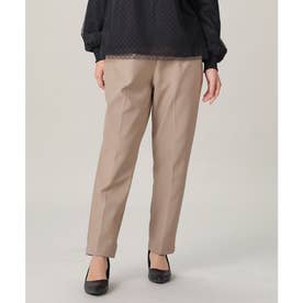 ウォームテーパードパンツ ボトムス パンツ テーパードパンツ Warmパンツ ロングパンツ 静電気軽減 抗菌防臭 センタープレス レディース （ベージュ）