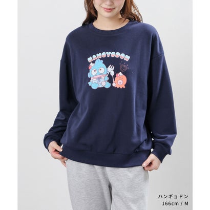 サンリオキャラクターズ／ゆるトレーナー トップス スウェット 長袖 大きいサイズ サンリオキャラクターズ ゆったり クルーネック レディース （ウサハナ）｜詳細画像