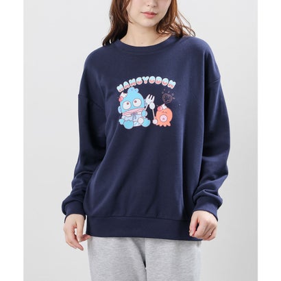サンリオキャラクターズ／ゆるトレーナー トップス スウェット 長袖 大きいサイズ サンリオキャラクターズ ゆったり クルーネック レディース （ハンギョドン）｜詳細画像