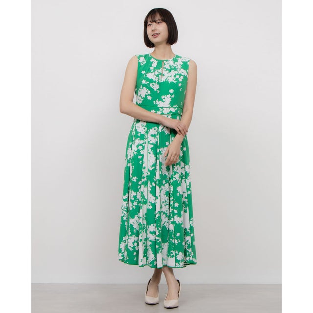 alice+olivia オリーブグリーン ノースリーブ ミニワンピ 射抜く