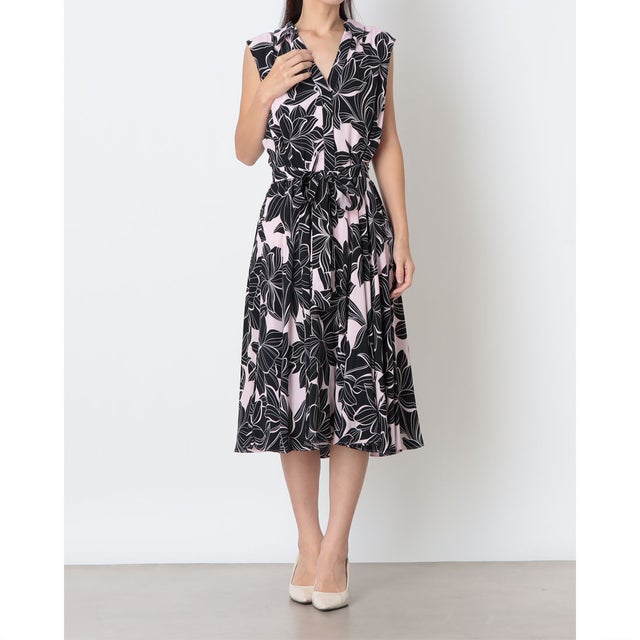 BEA DRESS （NAVY PINK）