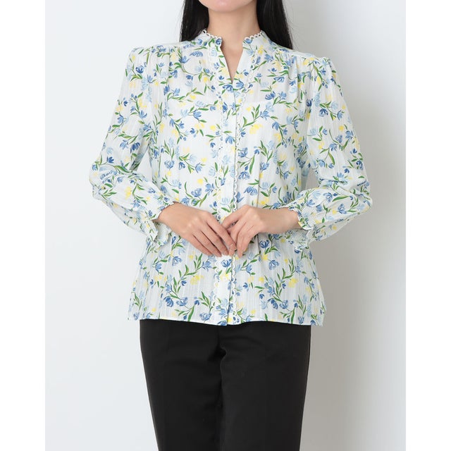 IMELDA BLOUSE （IVORY MULTI）