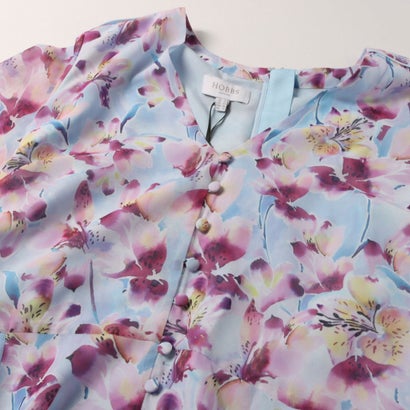 ホブズ HOBBS THEA DRESS （PALE BLUE MULTI）｜詳細画像