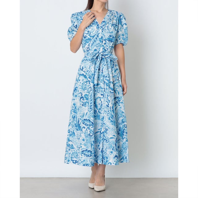 LIBBY DRESS （BLUE MULTI）