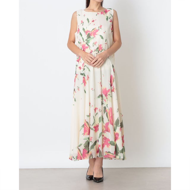 CARLY DRESS （CREAM MULTI）